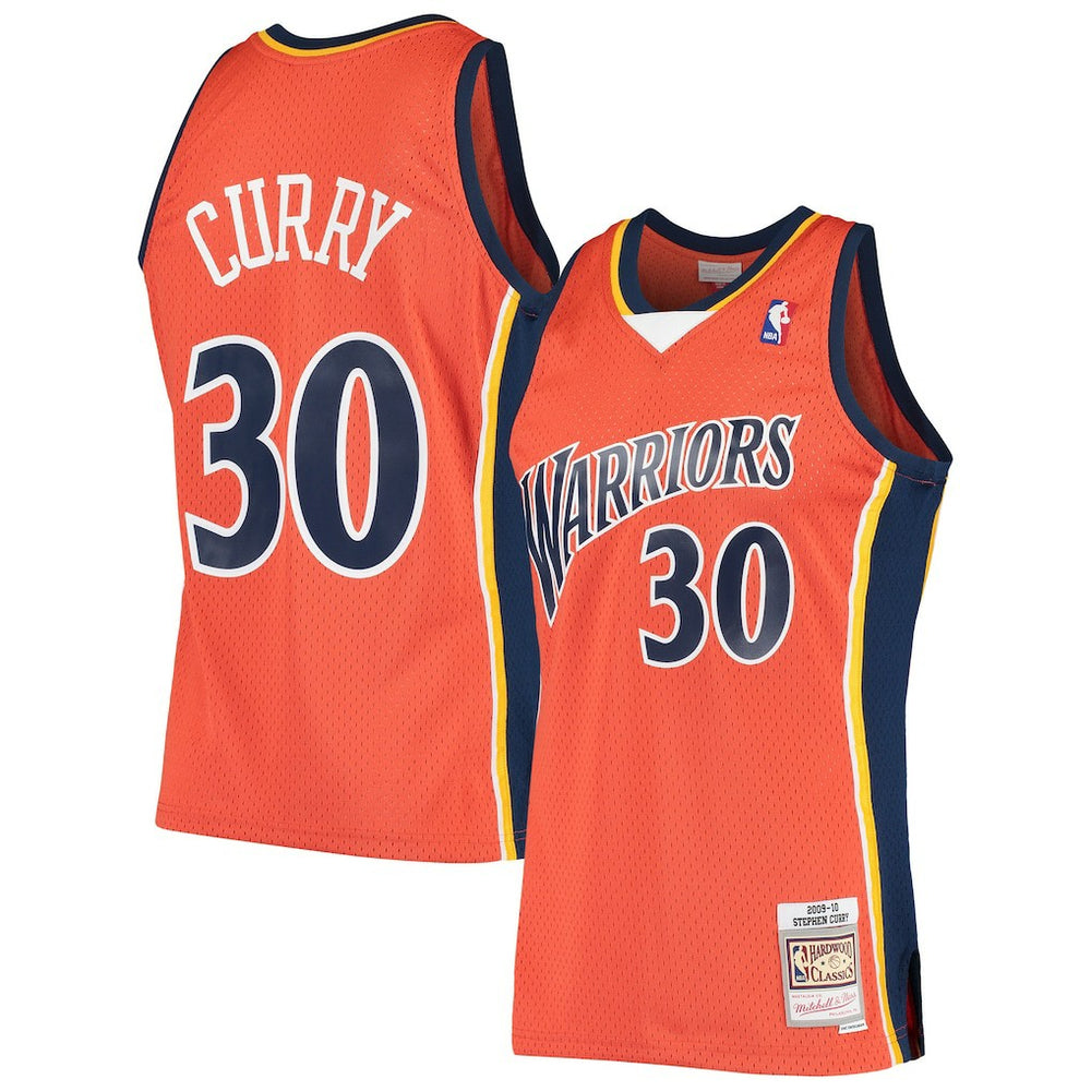 Stephen Curry Golden State Warriors Hardwood Classics Swingman Jersey Orange
