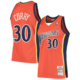 NBA Stephen Curry Golden State Warriors Hardwood Classics Swingman Jersey sale - Orange