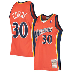 Stephen Curry Golden State Warriors Hardwood Classics Swingman Jersey Orange