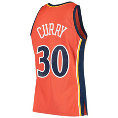 NBA Stephen Curry Golden State Warriors Hardwood Classics Swingman Jersey sale - Orange