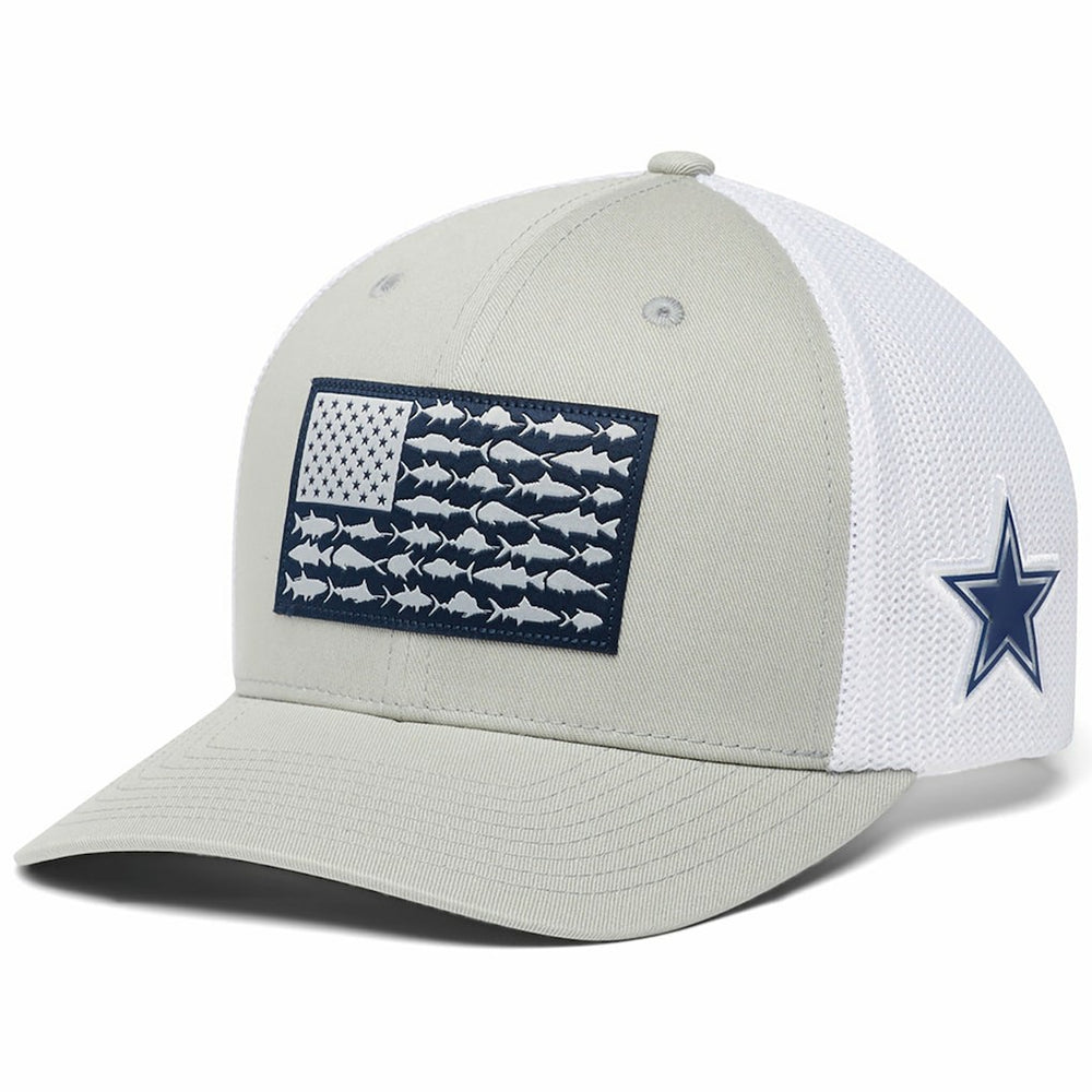 Dallas Cowboys PFG Mesh Fish Flag Flex Hat Gray