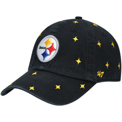 Pittsburgh Steelers '47 Women's Confetti Clean Up Adjustable Hat Black/Gold