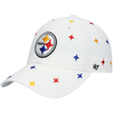 Pittsburgh Steelers '47 Women's Multi Confetti Clean Up Adjustable Hat White