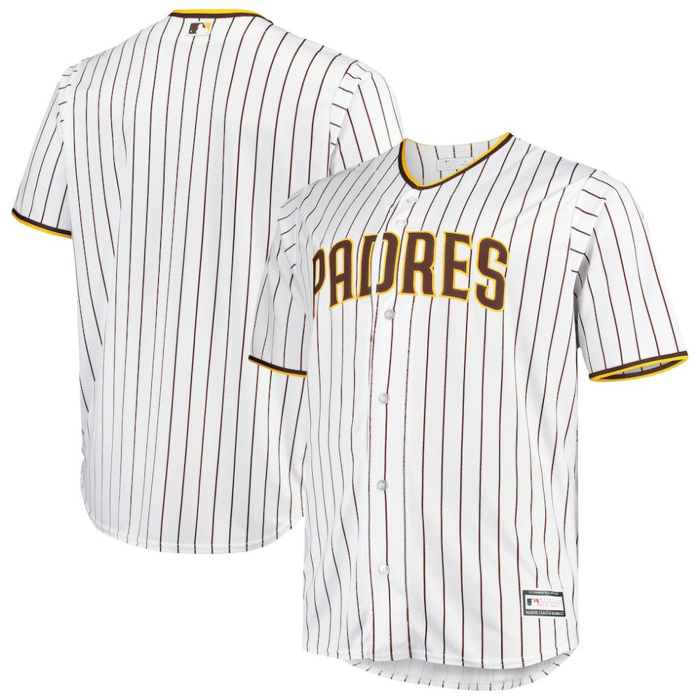 MLB San Diego Padres Big & Tall Home Replica Team Jersey - White/Brown