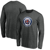 Detroit Tigers Cooperstown Collection Huntington Logo Long Sleeve T-Shirt - Charcoal T-shirts