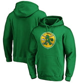 Oakland Athletics Cooperstown Collection Huntington Logo Fitted Pullover Hoodie - Kelly Green Hoodies