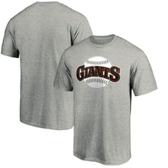 San Francisco Giants Cooperstown Collection Huntington Logo T-Shirt - Heathered Gray T-shirts