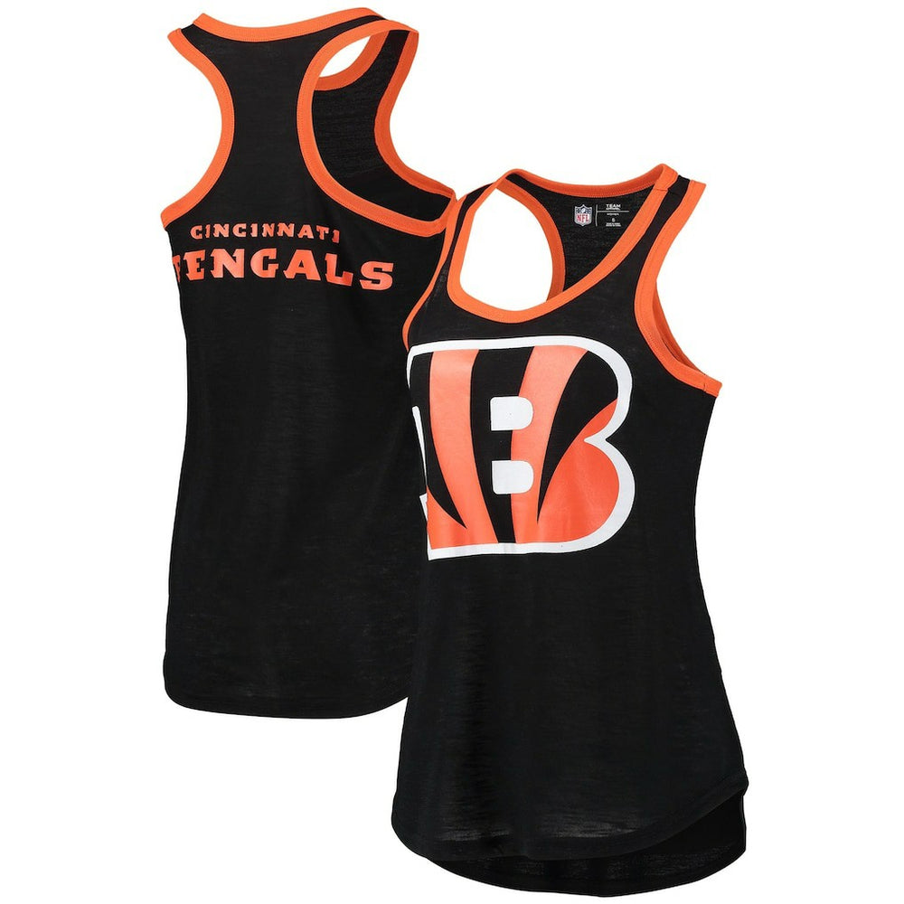 Cincinnati Bengals G-III 4Her by Carl Banks Women's Tater Burnout Tank Top Black