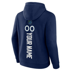 Minnesota Timberwolves Playmaker Personalized Name & Number Pullover Hoodie Navy