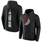 Portland Trail Blazers Playmaker Personalized Name & Number Pullover Hoodie Black