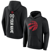 Toronto Raptors Playmaker Personalized Name & Number Pullover Hoodie Black
