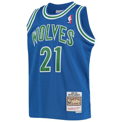 NBA Kevin Garnett Minnesota Timberwolves Youth 1995-96 Hardwood Classics Swingman Jersey - Blue