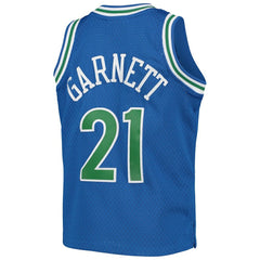 NBA Kevin Garnett Minnesota Timberwolves Youth 1995-96 Hardwood Classics Swingman Jersey - Blue