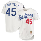 MLB Pedro Martinez Los Angeles Dodgers Mitchell & Ness 1993 Cooperstown Collection Home Authentic Jersey - White
