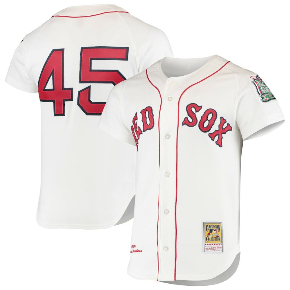 MLB Pedro Martinez Boston Red Sox Mitchell & Ness 1999 Cooperstown Collection Home Authentic Jersey - White
