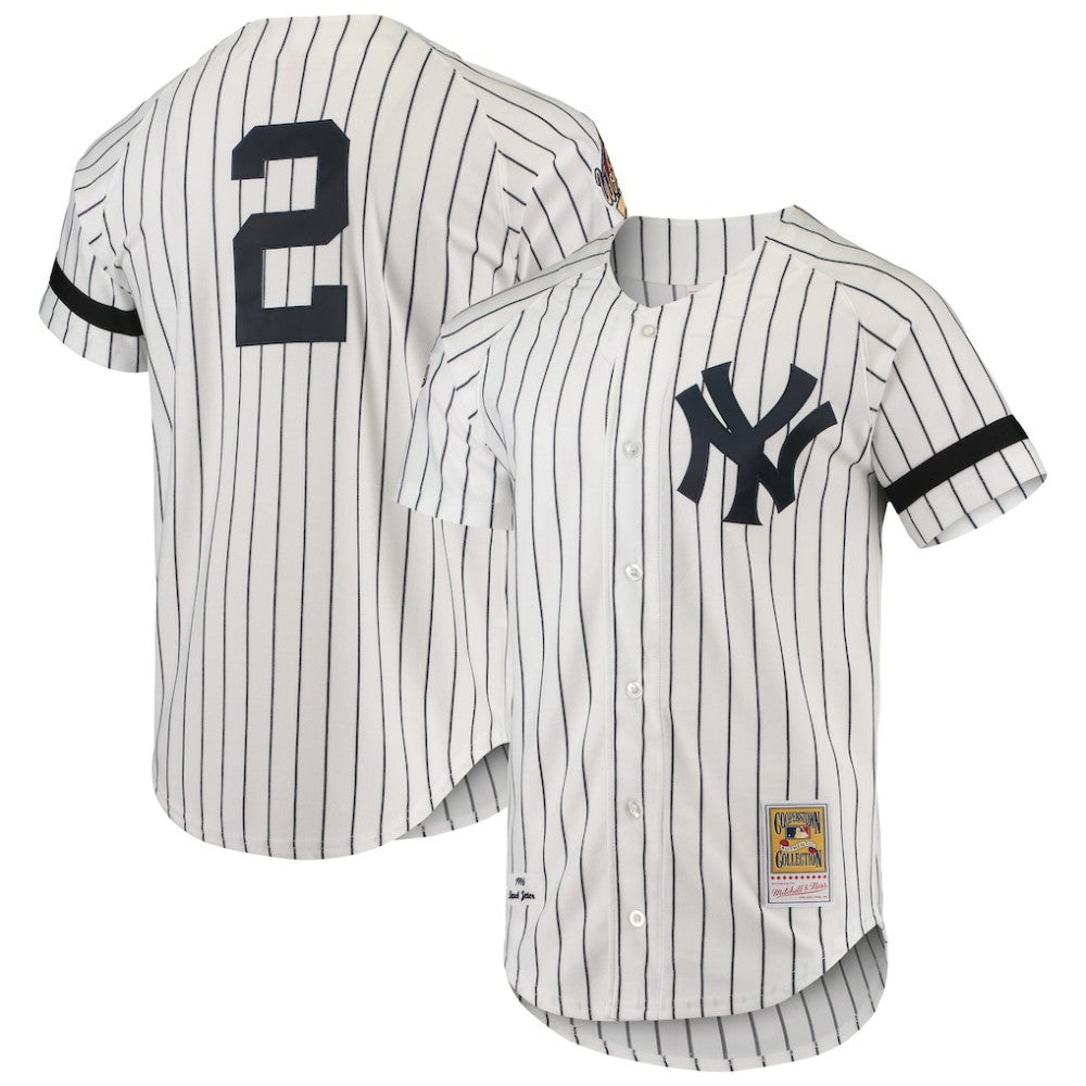 MLB New York Yankees Mitchell & Ness Cooperstown Collection 1996 Authentic Home Jersey - White