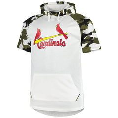 Yadier Molina St. Louis Cardinals Player Big & Tall Raglan Hoodie T-Shirt - White/Camo Hoodies