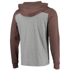 Cleveland Browns '47 Franklin Wooster Long Sleeve Hoodie T-Shirt Heathered Gray/Brown
