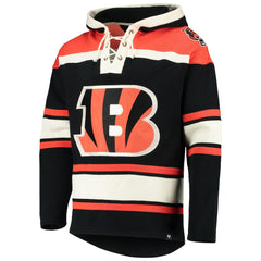 Cincinnati Bengals '47 Lacer V-Neck Pullover Hoodie Black