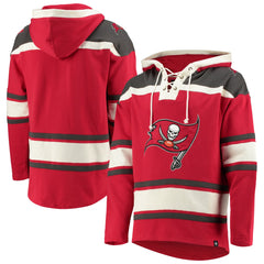 Tampa Bay Buccaneers '47 Lacer V-Neck Pullover Hoodie Red
