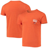 Cleveland Browns Field Goal Pocket Tri-Blend T-Shirt Heathered Orange