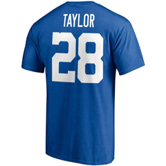 Jonathan Taylor Indianapolis Colts Player Icon Name & Number T-Shirt Royal