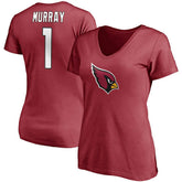 Kyler Murray Arizona Cardinals Women's Player Icon Name & Number V-Neck T-Shirt Cardinal