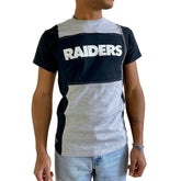 Las Vegas Raiders Refried Apparel Sustainable Split T-Shirt Heather Gray