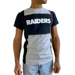 Las Vegas Raiders Refried Apparel Sustainable Split T-Shirt Heather Gray