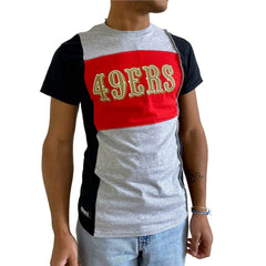 San Francisco 49ers Refried Apparel Sustainable Split T-Shirt Heather Gray
