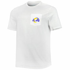 Los Angeles Rams Vineyard Vines Big & Tall Helmet T-Shirt White