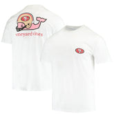 San Francisco 49ers Vineyard Vines Big & Tall Helmet T-Shirt White