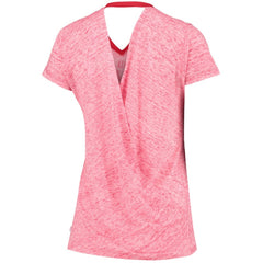 Washington Nationals Touch Women's Hail Mary V-Neck Back Wrap T-Shirt - Red T-shirts