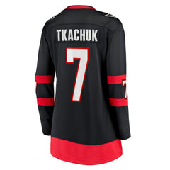 NHL Brady Tkachuk Ottawa Senators Fanatics Women's Home Breakaway Jersey - Black