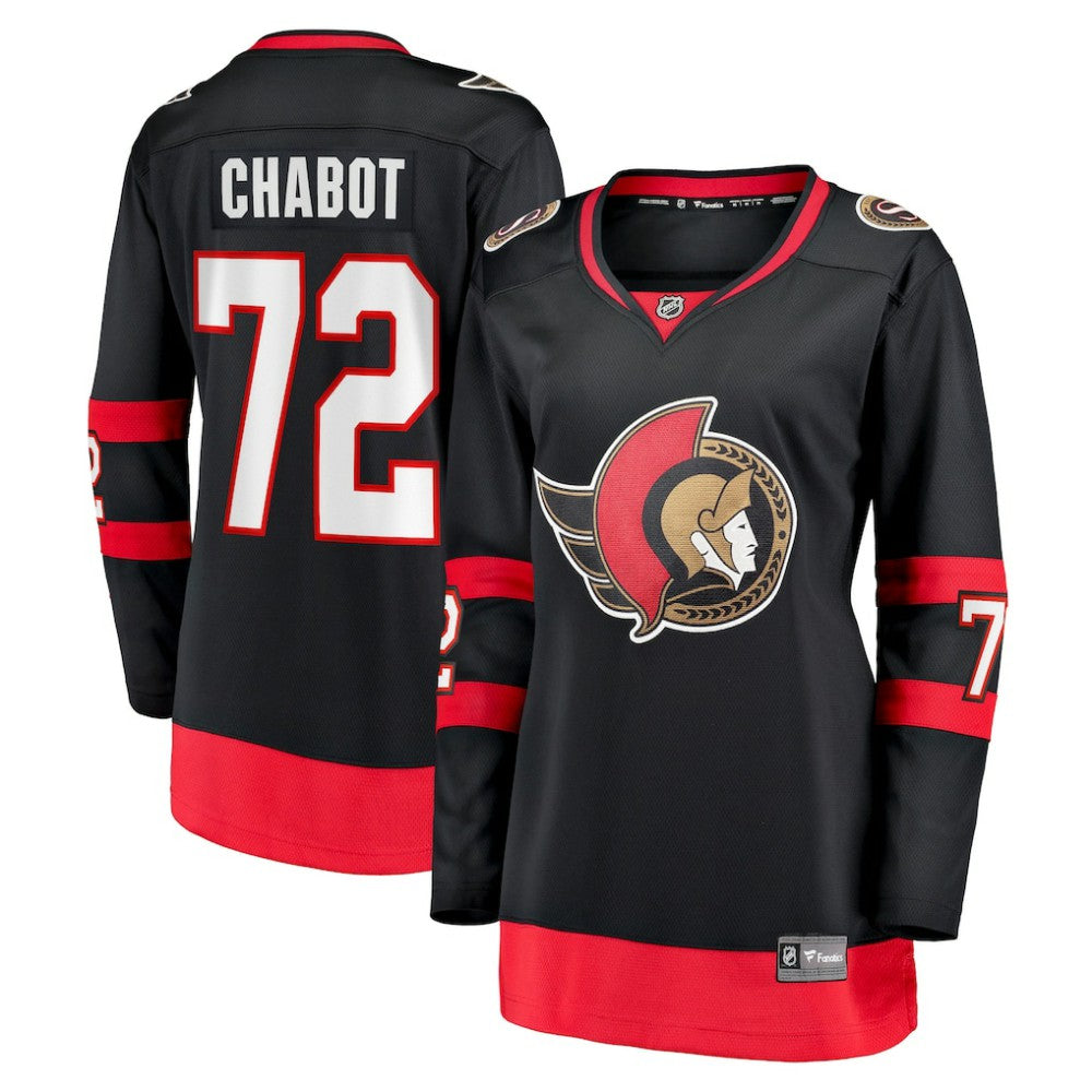 NHL Thomas Chabot Ottawa Senators Fanatics Women's Home Breakaway Jersey - Black