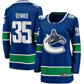 NHL Thatcher Demko Vancouver Canucks Fanatics Women's Home Breakaway Jersey - Blue