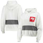 Tampa Bay Buccaneers Refried Apparel Women's Sustainable Crop Dolman Pullover Hoodie White