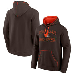 Cleveland Browns Tiebreaker Pullover Hoodie Brown