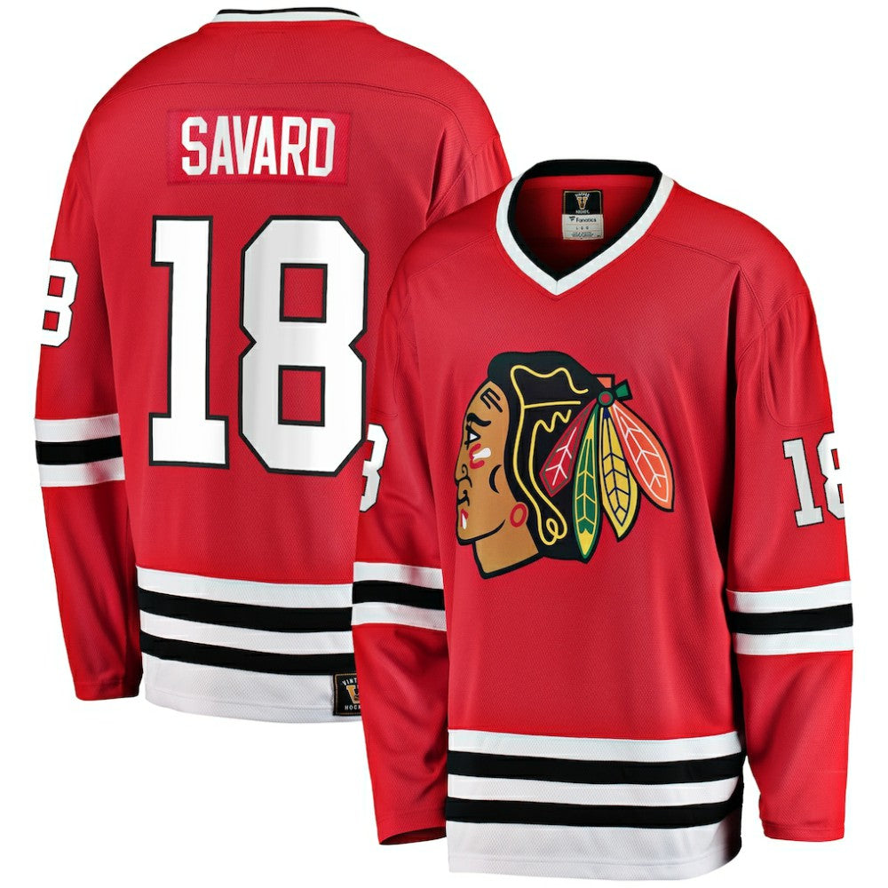 NHL Denis Savard Chicago Blackhawks Fanatics Premier Breakaway Retired Player Jersey - Red