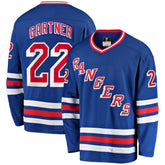 NHL Mike Gartner New York Rangers Fanatics Premier Breakaway Retired Player Jersey - Blue