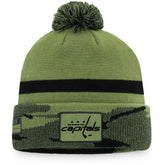 NHL Washington Capitals Fanatics Military Appreciation Cuffed Knit Hat with Pom - Camo
