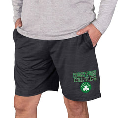 Boston Celtics Concepts Sport Bullseye Knit Jam Shorts Charcoal