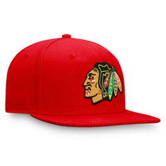 NHL Chicago Blackhawks Fanatics Primary Logo Snapback Hat - Red