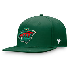 NHL Minnesota Wild Fanatics Primary Logo Snapback Hat - Green