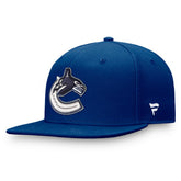 NHL Vancouver Canucks Fanatics Primary Logo Snapback Hat - Blue
