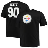 T.J. Watt Pittsburgh Steelers Big & Tall Player Name & Number T-Shirt Black