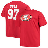 Nick Bosa San Francisco 49ers Big & Tall Player Name & Number T-Shirt Scarlet