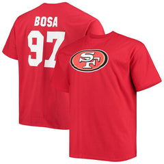 Nick Bosa San Francisco 49ers Big & Tall Player Name & Number T-Shirt Scarlet