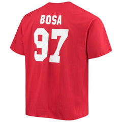 Nick Bosa San Francisco 49ers Big & Tall Player Name & Number T-Shirt Scarlet