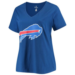 Josh Allen Buffalo Bills Women's Plus Size Name & Number V-Neck T-Shirt Royal